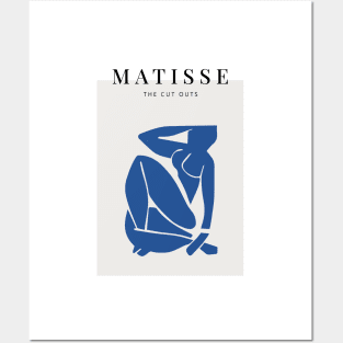 Matisse the blue woman scandivian art print Posters and Art